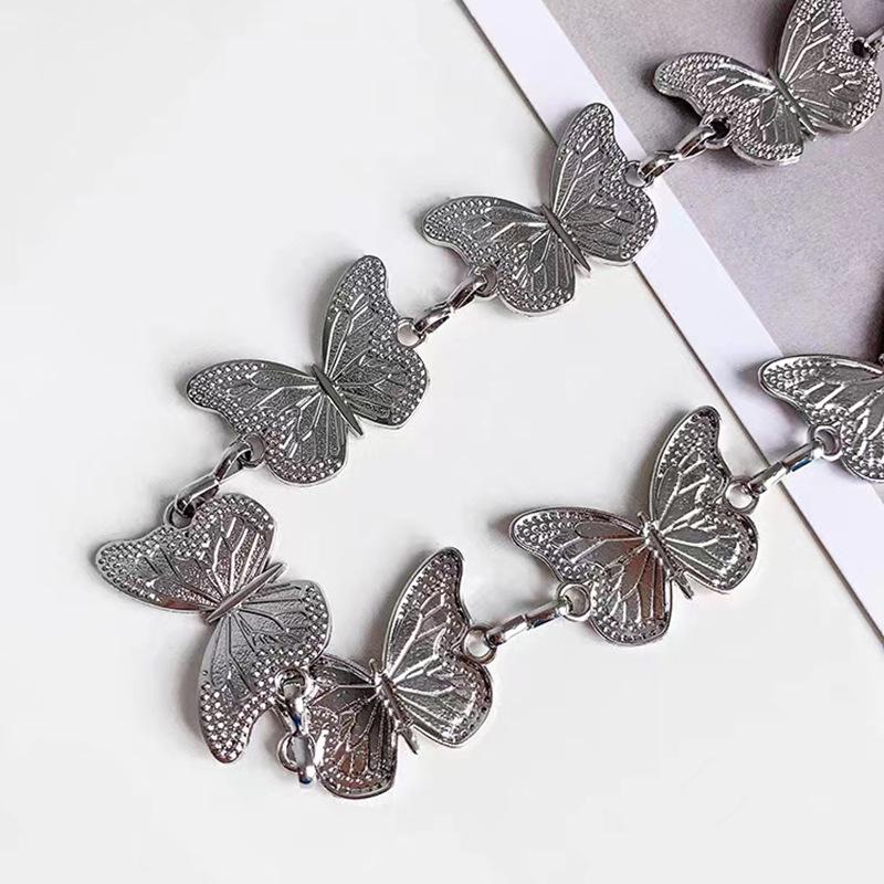 European and American Butterfly Metal Waist Chain Belt, Korean JK Uniform Style, Trendy and Versatile Accessories