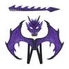 Sada Maska a Ocas Draka Cosplay Set s Dinosaurem pro Děti Dívky Chlapce Halloween Dračí Kostýmy pro Tematickou Party Dekorace