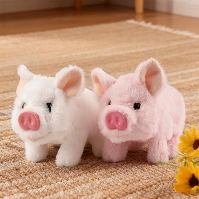 Jouet Cochon en Peluche Électrique Yousheng avec Son Réaliste Nez Mobile Cochon Marchant Interactif Peluche pour Tout-Petits Jouet Animal en Peluche de Simulation