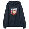 Sancai 2025 Christmas Embroidered Fleece-Lined Hooded Sweatshirt