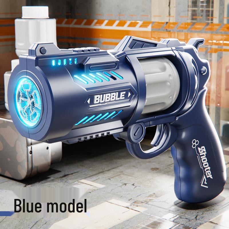 Revolver Bubble Gun: Automatic Rechargeable Toy for Kids Aged 1-3