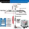 Enhanced Large 5-Cylinder Flange Industrial Pneumatic Mixer
