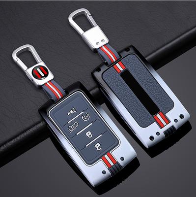 Zinc Alloy Car Key Case Cover Shell Fob for Jeep Wagoneer 2021- 2022 for Grand Cherokee L 2020 2021 2022 Keychain Accessories