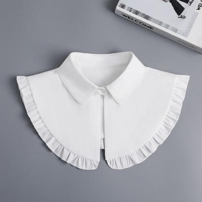 Perfect Match White Solid Color Fake Collar For Women Ladies False Shirt Blouse Detachable Collar Neckwear Female Neck Collar Fuax Cols