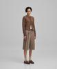 ANOTHER OFFICE WOMEN W. Officer Bermuda Pants (Dark Mink)