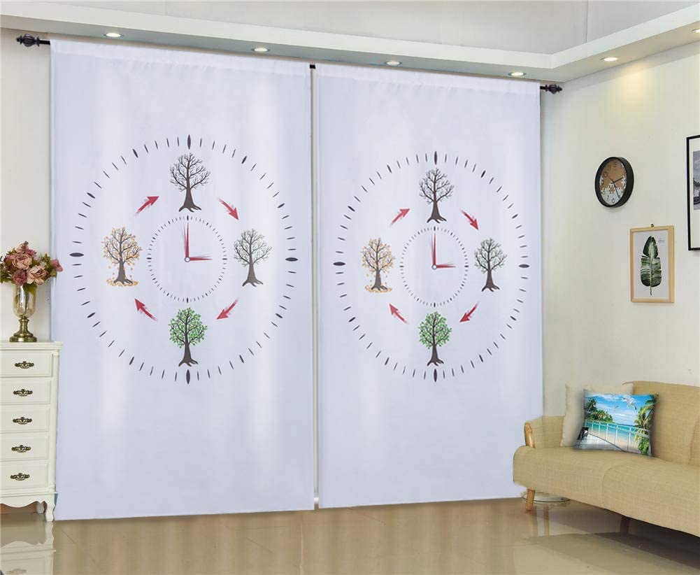 

Rod Pocket Blackout Curtains Thermal Insulated Room Darkening Noise Reduction Panel 52 x 84 ( 2-Panel ) белый