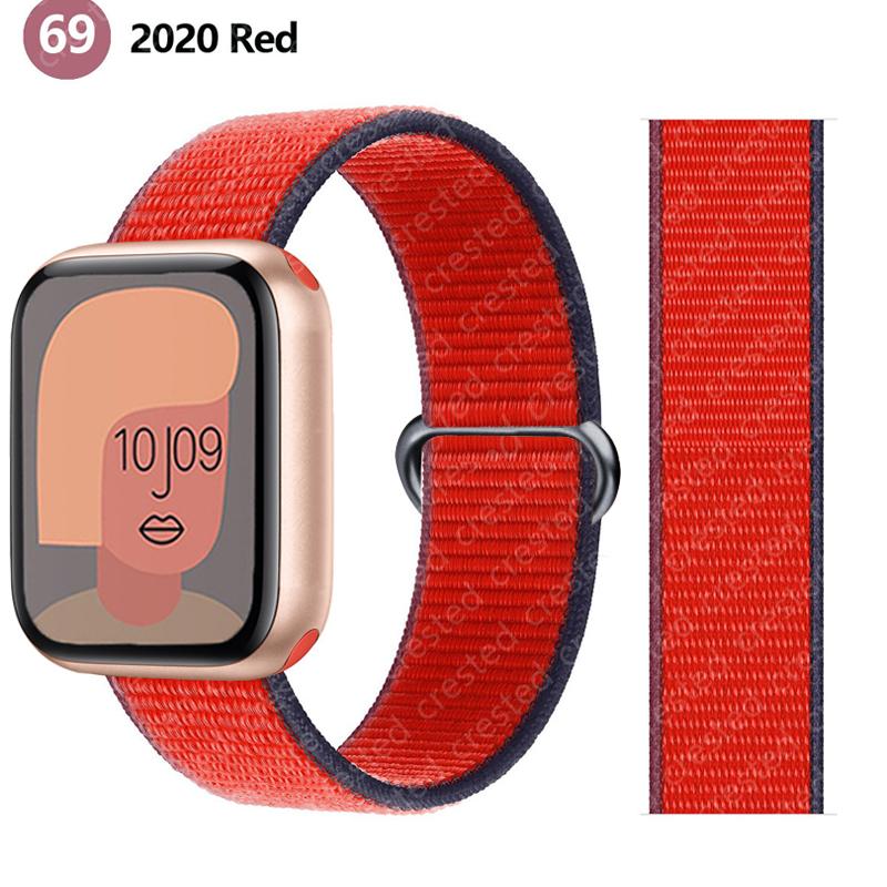 2pcs Straps For Apple Watch Band 44mm 40mm 45mm 46mm 42mm 49mm 41mm Nylon Loop Bracelet iwatch Series 10 9 8 7 6 5 3 se ultra 2