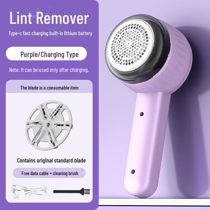 Rechargeable Electric Fabric Shaver with 6-Blade Head