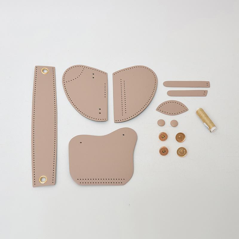 New messenger bag fashion Internet celebrity foreign style girl saddle bag accessories bag change makeup storage bag handmade material bag