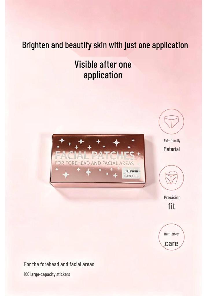 Frownies Rose Anti-Wrinkle Patches for Forehead, Glabellar, Nasolabial, and Eye Lines