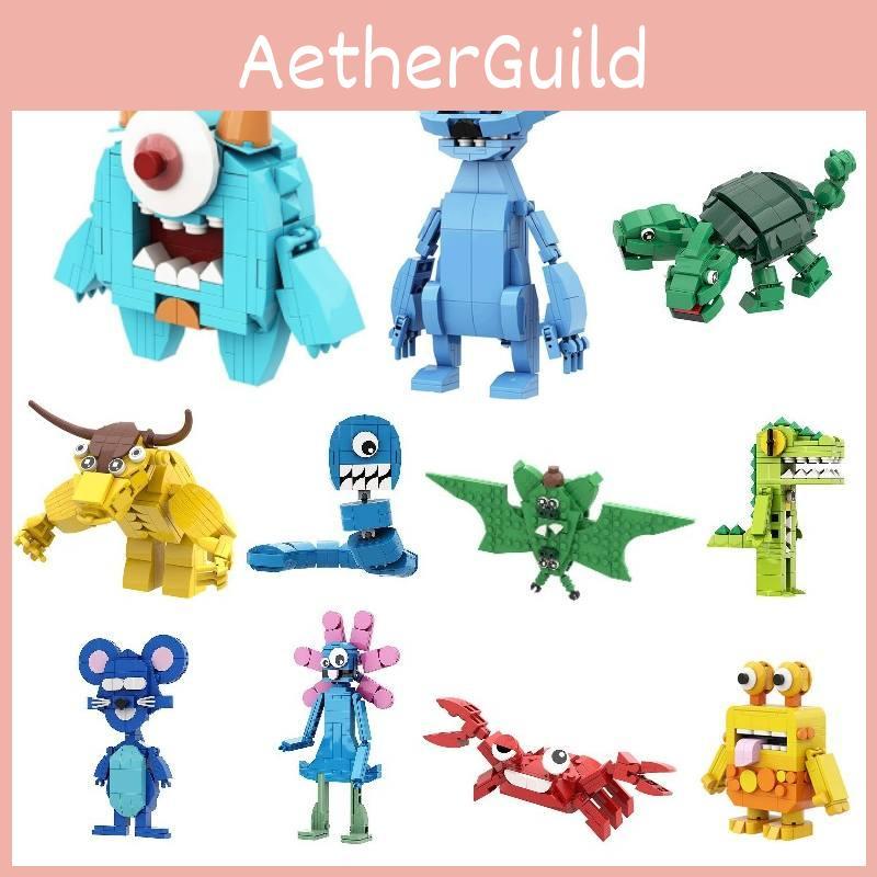 Baban Kindergarten Building Blocks Season 3 Green Monster Doll Garden Handicraft Baban Playground Building Blocks Toy