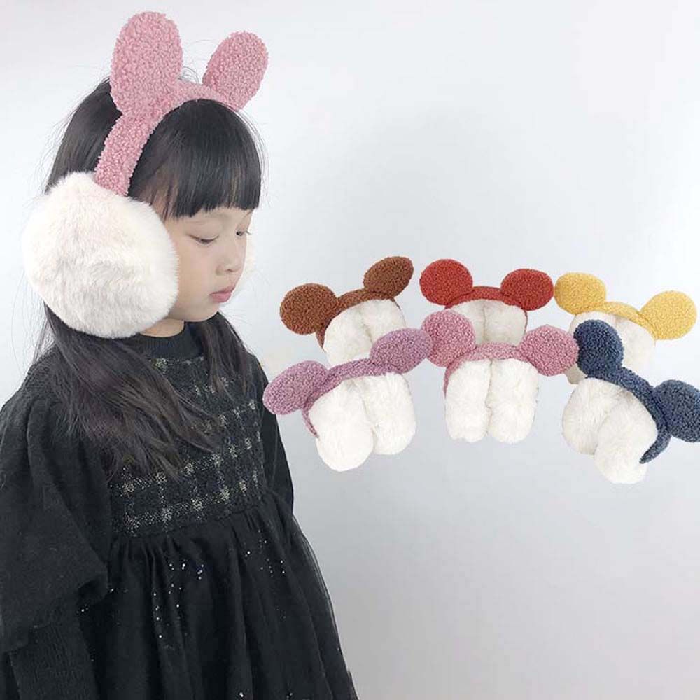 

Cold Protection Ear Lap Ear Warmer Plush Earflaps Women Ear Cover Ears Ear Wrap Kids Plush Earmuff фиолетовый