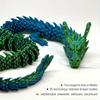 1pc Exquisite 3D Printed Chinese Dragon Ornament - Flexible Joints for Customizable Poses - Unique Anime-Inspired Collectible fo