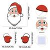 Christmas Season Christmas Fence Decoration Easy Installation Eye-catching Christmas Decoration Colorful Patterns