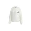 Sweatshirts Women's White Crew Neck Moderate Regular (Unisex) Sweatshirts GV2932