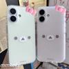 Giappone Coreano Stile INS Orso Carino e Rilassato Custodia per Telefono per iPhone 16 15 14 13 12 11 Pro Max XR XS 7 8 Plus MINI Y2K Copertura Fortunata