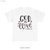 God Is Love 1 John 4 8 T Shirt Christian Faith Bible Verse Cute Minimal Quote Vintage Slightly Soft Versatile Fashion
