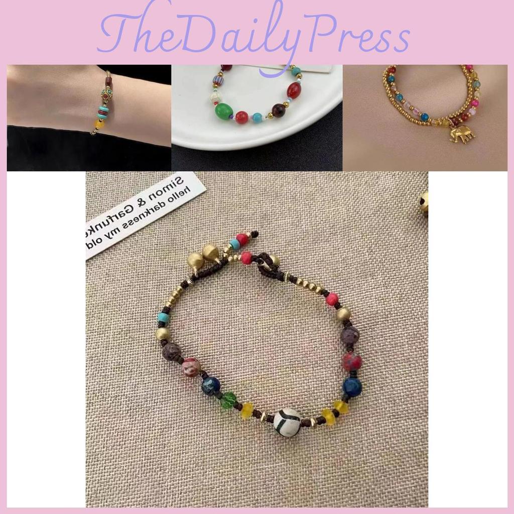 Double Creative Design Layer Braided Rope Bracelet With Cute Charm Elephant