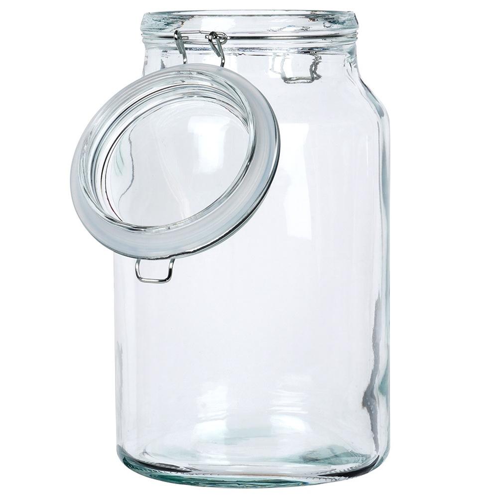 Glass Storage Jar with Clip Lid 4.2L
