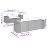 Vidaxl 6-Cz. Set di Mobili da Giardino con Cuscini, Grigio, Polyrattan