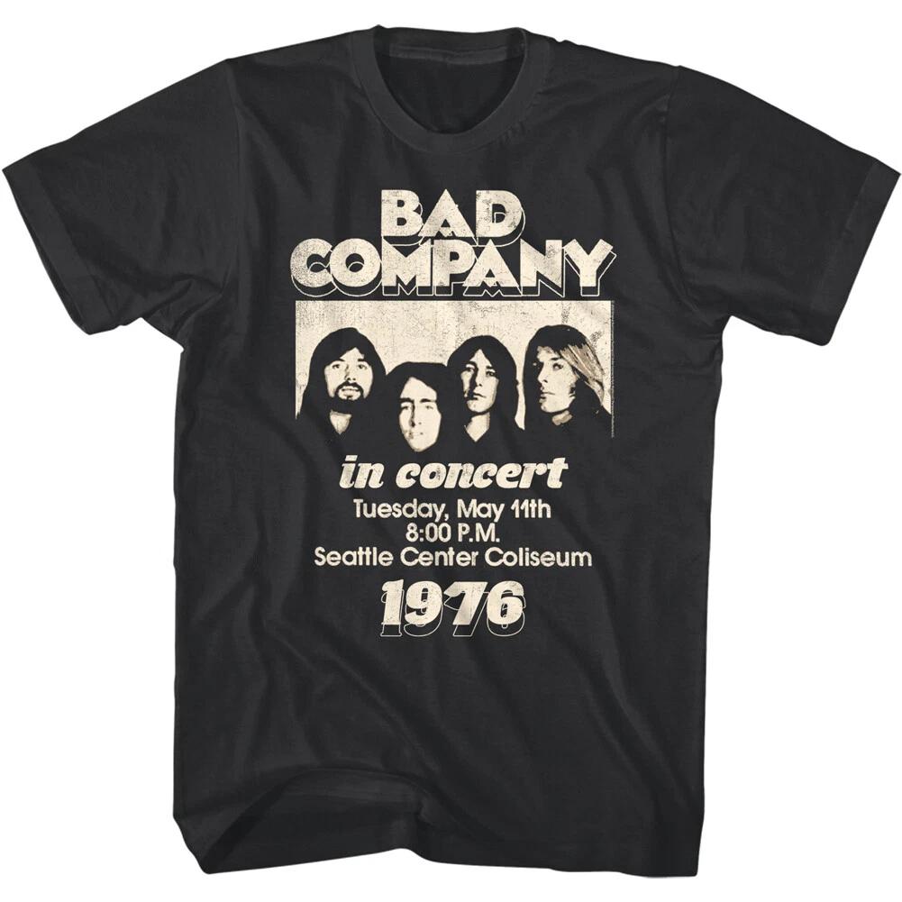 Bad Company Seattle Center Coliseum 1976 Men s T Shirt Rock Band Live Concert 2XL