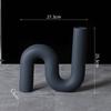 Creative Twisted Pipeline Abstract Artwork Statue Desk Decoration Ornaments Modern Crafts Ceramic Sculpture Room Aesthetic Decor