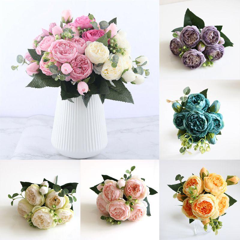 Lifelike 30cm Rose Silk Peony Artificial Flowers Offering Lasting Beauty For All Spaces