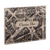 Dior Map 5 Paris Embroidered Smooth Calfskin Card Holder Women Card Holder Beige Black S2161ZBQB-M918