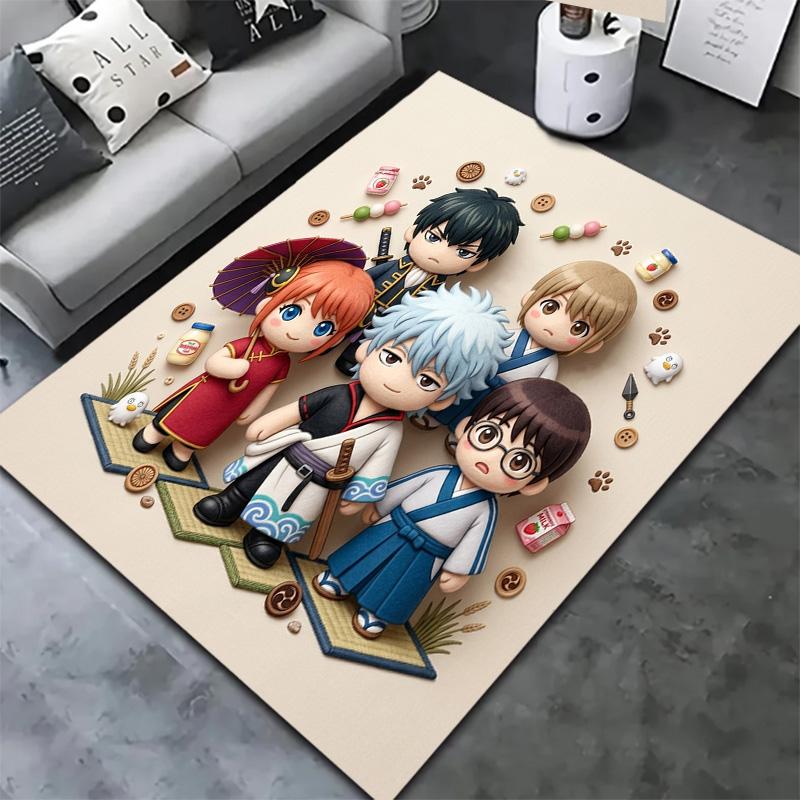 Gintama Carpet Rug For Living Room Bedroom Home Sofa Decoration Kids Play Nonslip Floor Mat