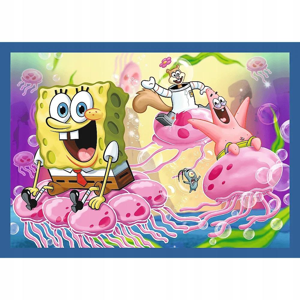Puzzle 4W1 Podwodne Życie Spongeboba 34674