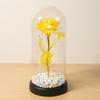 Rose Immortal Flower Glass Cover Valentine's Day Gift Doll Bouquet Mother's Day Birthday Creative Christmas Gifts