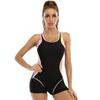 Sport One-piece Swimsuit Women Monokinis  New Female Anthletic Open Back Fitness New Summer Beach Swimwear Plus Size XXXL