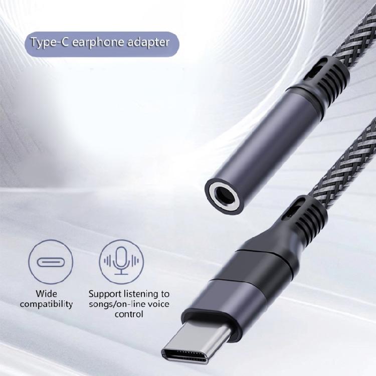 USB Type C to Auxs Sound Adapter Female 3.5mm Headphone Jacks Cable for Phone 16 15