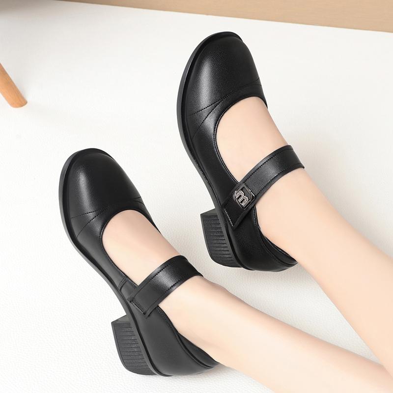 Fashion AIYUQI Mom Shoes Genuine Leather 2025 New Autumn Middle-aged Non-slip Large Size Women's Shoes Commuter Women's Shoes