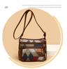 Women's Large Capacity Soft Leather Patchwork Crossbody Bag - Retro Multi-pocket Shoulder Bag for Work & Commute.