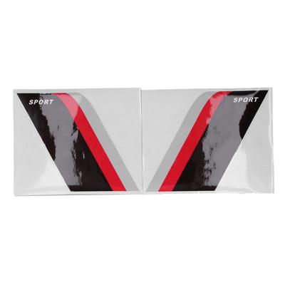 2pcs Car Body Sticker Universal Vinyl Sports Style 3 Colors Waterproof Decorative Stripe Decals for