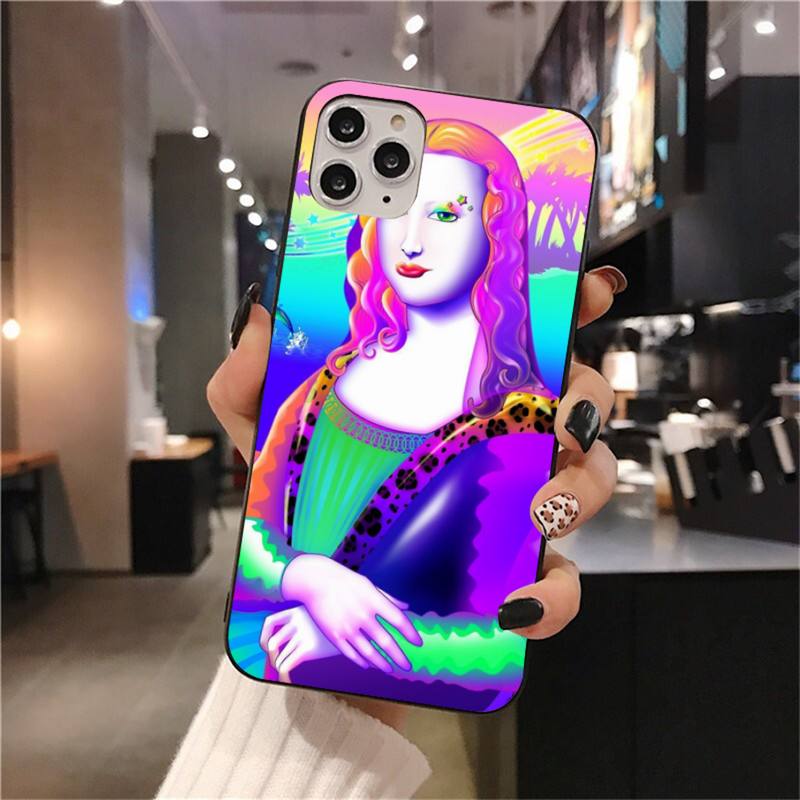 Custodia per telefono artistica Lisa Frank per iphone 12 pro max 11 pro XS MAX 8 7 6 6S Plus X 5S SE 2020 XR