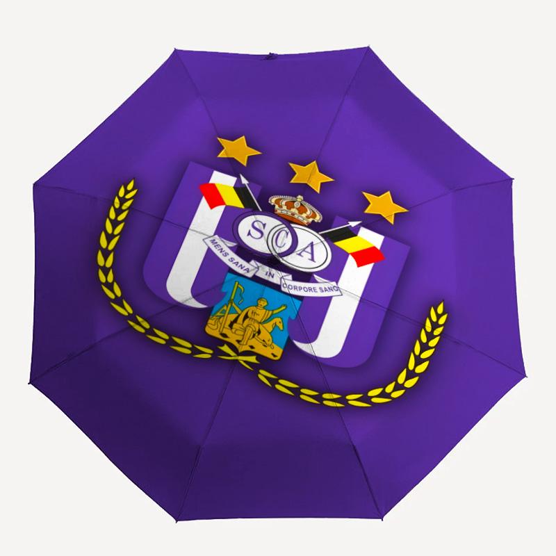 1pc Anderlecht Umbrella, Sun Protection, And UV Shielding. It Has Eight Sturdy Ribs for Outdoor Use And Perfect As a Holiday Gift