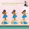 Hawaii Car Solar Powered Dancing Girl Auto Automatic Swinging Animated Bobble Dancer Shaking Doll Toy Car Decor Ornaments Toys