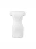 Pure Desire Women's One-Shoulder Hip-Hugging Pleated Slimming Mesh Dress