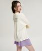 Leijibi [Set] Cotton Candy String Women'S Rash Guard + Wrap Skirt Culottes Coconut