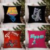 Cartoon S-Scott P-Pilgrim Pillow Case Office Sofa Dorm Chair Back Short Plush Double-sided Printing Home  Cushion Cover