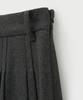 Seteo (W) Wool Blend Pleated Mini Skirt Charcoal