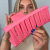 Clips de Păr Roz Trendy Extra Mare Tip Gheară Fashion Ochi-prinzător Tip Rechin Unic Plastic Anti-cădere Agrafe de Păr Pentru Femei