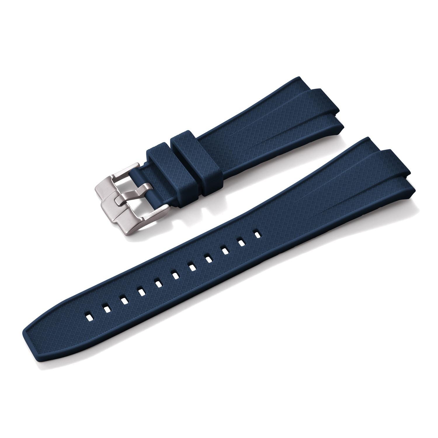 

Quick Release Silicone Strap For Tissot PRX T137.407/T137.410 Super Player 40mm Men Convex Rubber Watch Band Bracelet 12mm 12mm синий