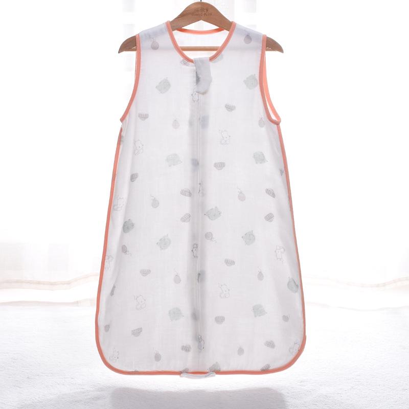 

Детский спальный мешок-трансформер из бамбуковой хлопчатобумажной марли с разделяющимися ножками - весна/лето 120 cm