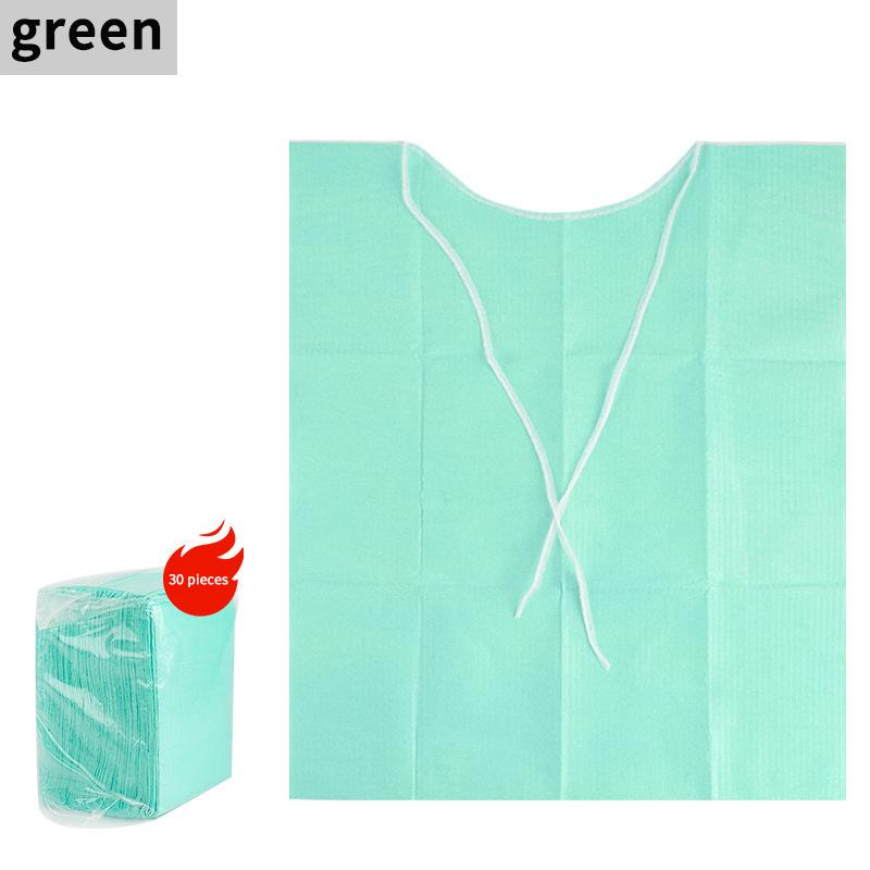 

30 Pcs Disposable Dental Apron Medical Cover Shield Neckerchief Scarf Towels Dentistry Materials Dentist Patient Bibs Pads