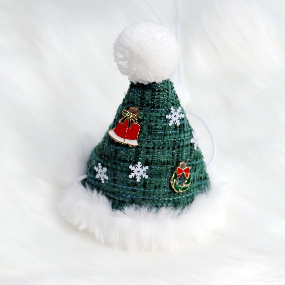 Dog Hats Pet Christmas Hat Classic Mini Style Christmas Hat Pet Accessories for Small Dogs Cats Festival Winter Decoration Gift