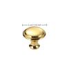Stainless Cabinet Door Knobs Single Hole Handle Dresser Pull Handles 23Mm-30Mm With Screw Drawer Knobs Hardware Accessory