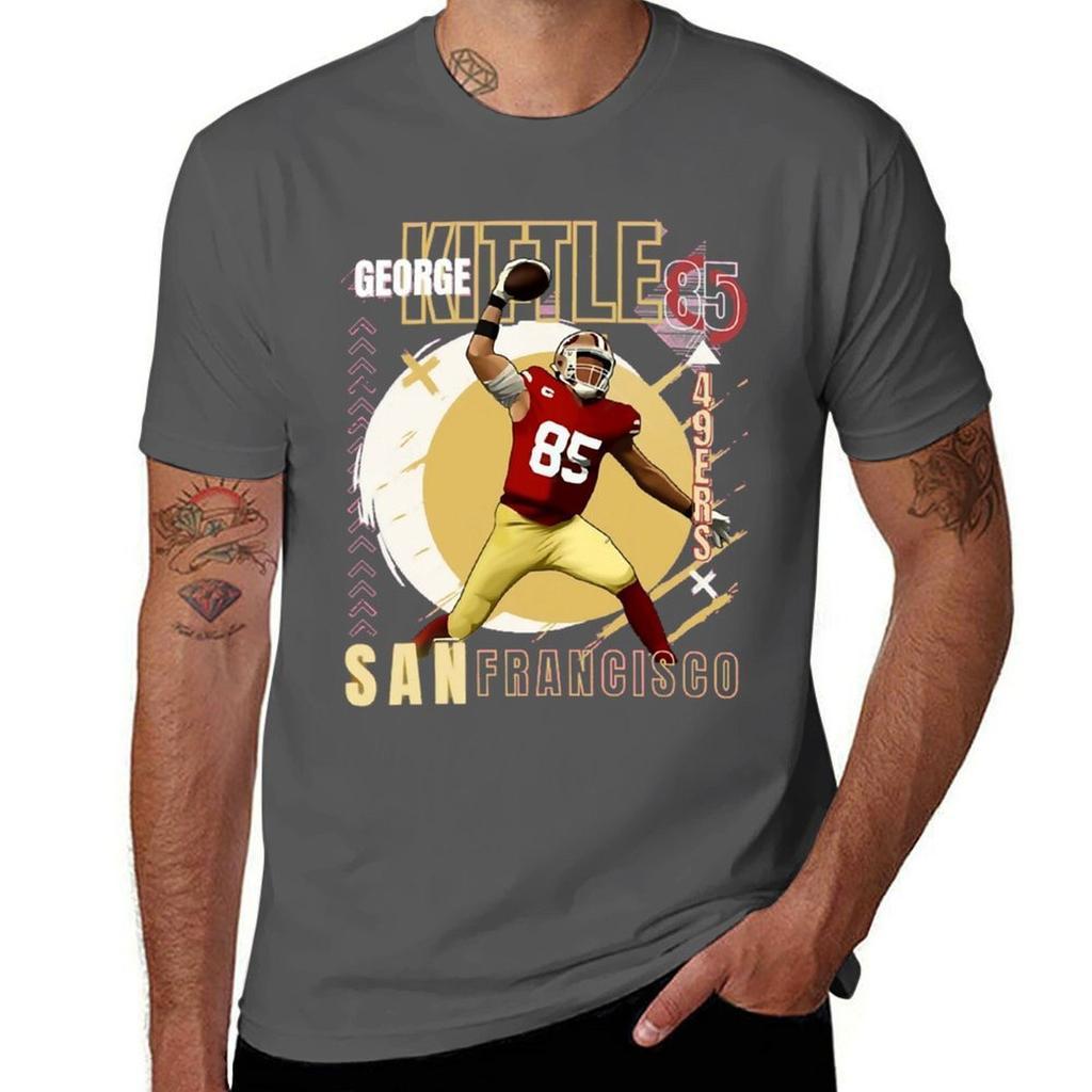 George Krieger Sport Kittle The Heart Of 49ers Poster Tshirt High Quality Durable Tshirt
